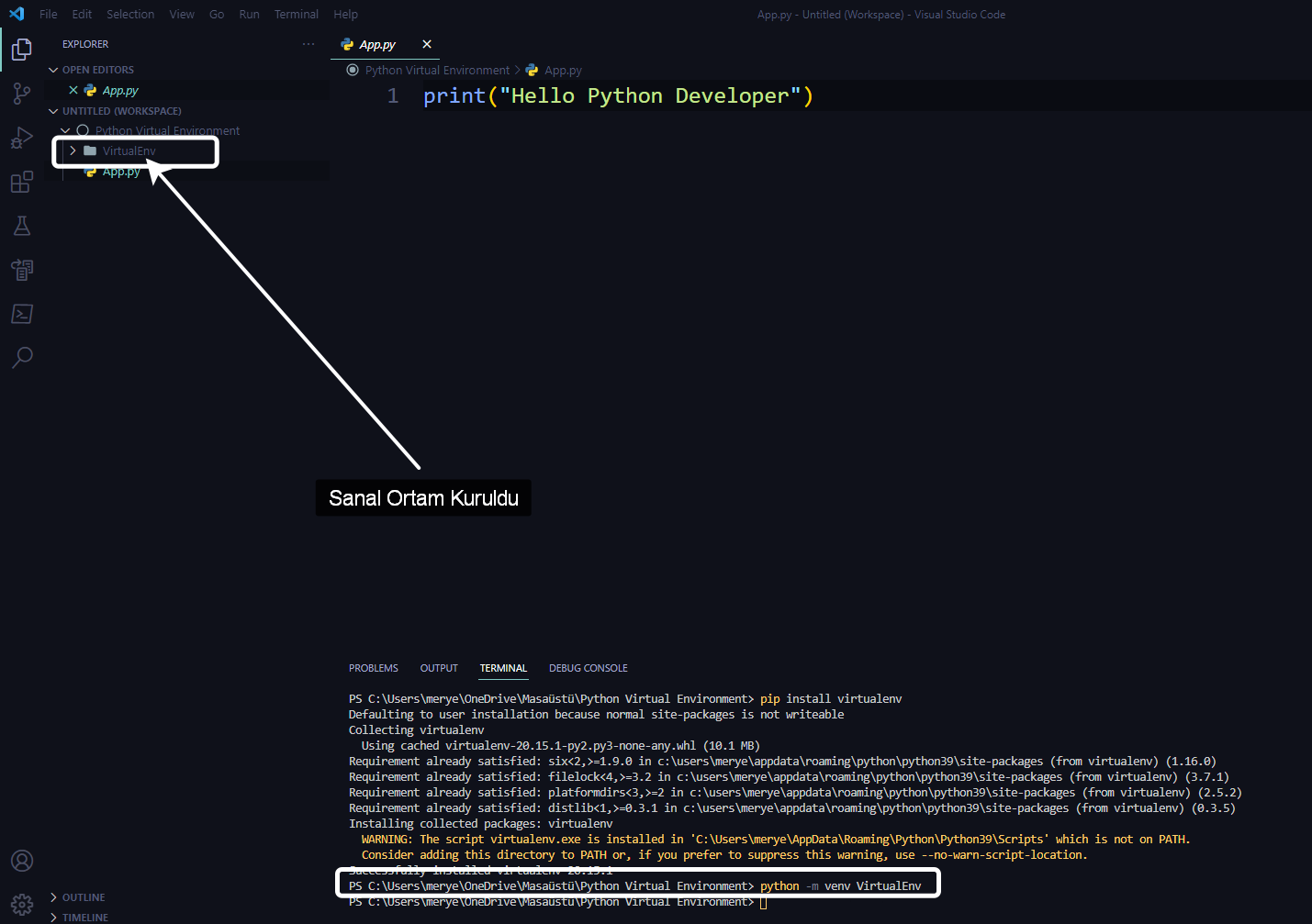 Python Tutorial Virtual Environment'ı(Sanal Ortamı) Anlamak - Kurulumu ...
